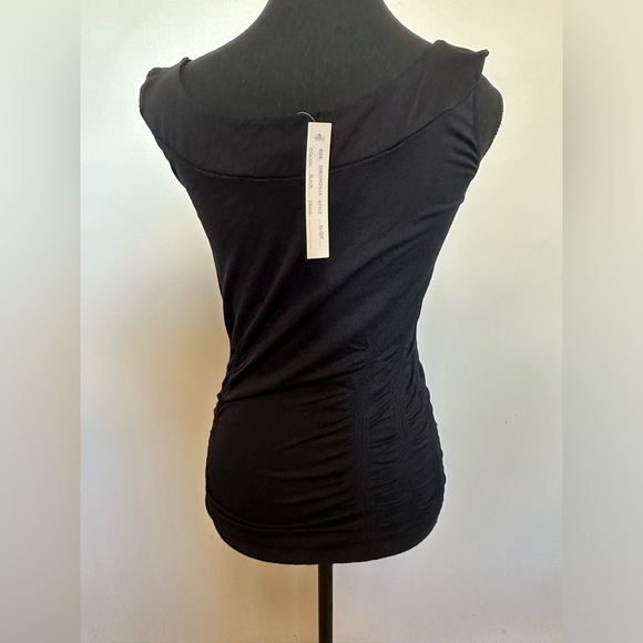 SOHO LADY black tank top,stretch,size:M, - Picture 4 of 6